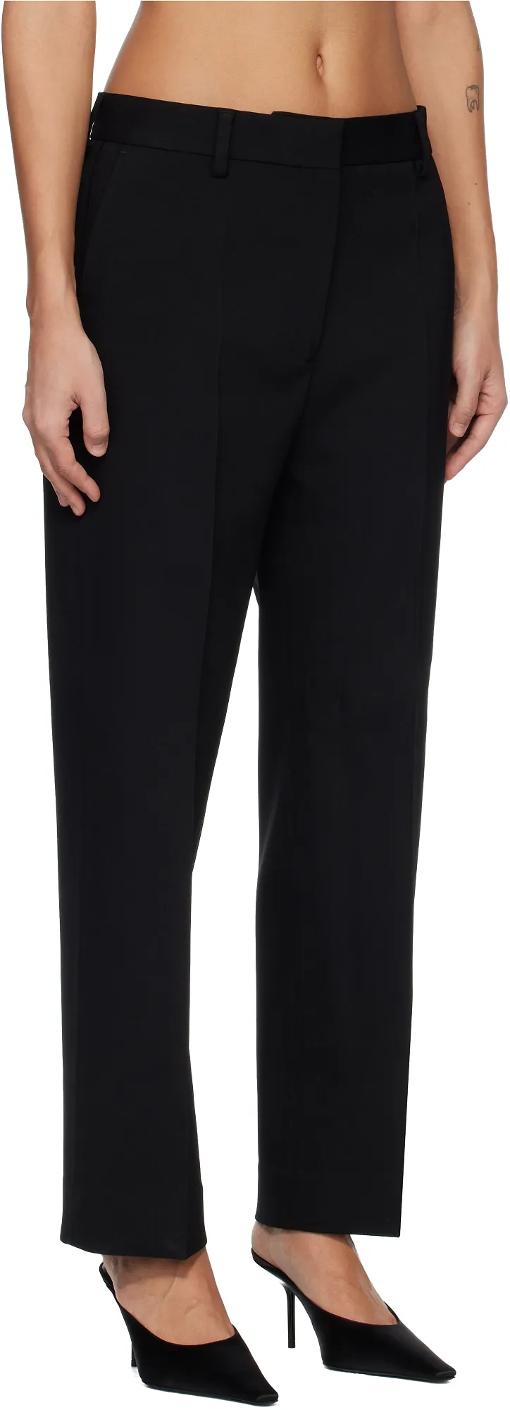 TotÊMe Cropped Pleated Trousers