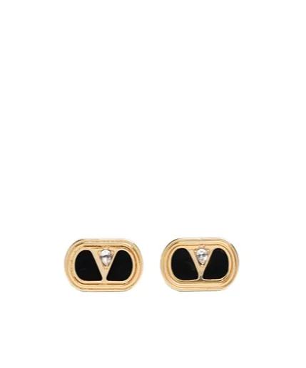 Valentino Vlogo Embellished Earrings