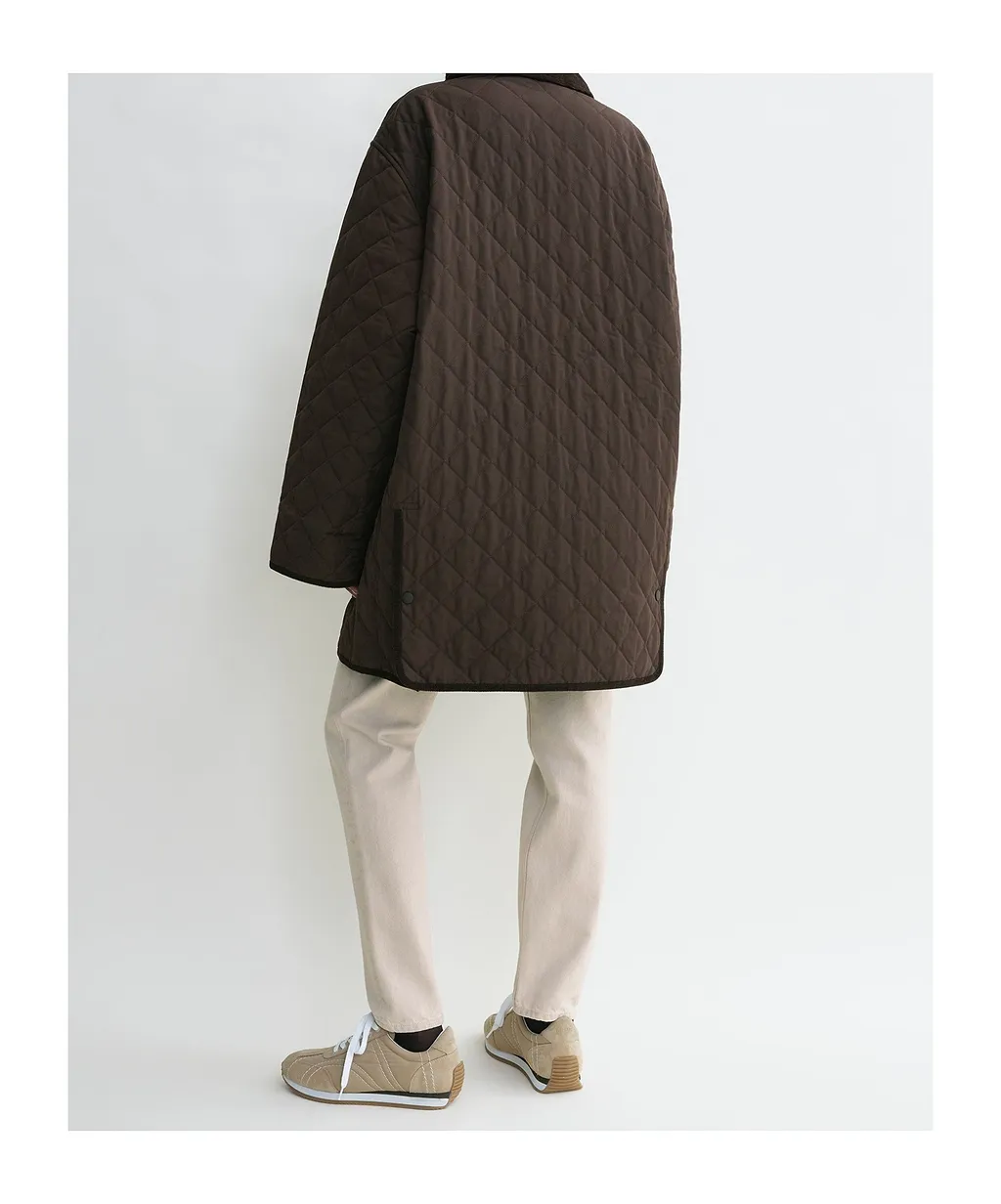 TotÊMe Diamond-Quilted Buttoned Jacket