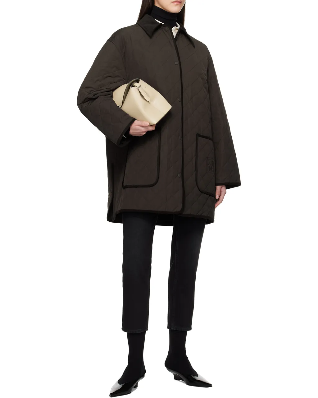 TotÊMe Diamond-Quilted Buttoned Jacket