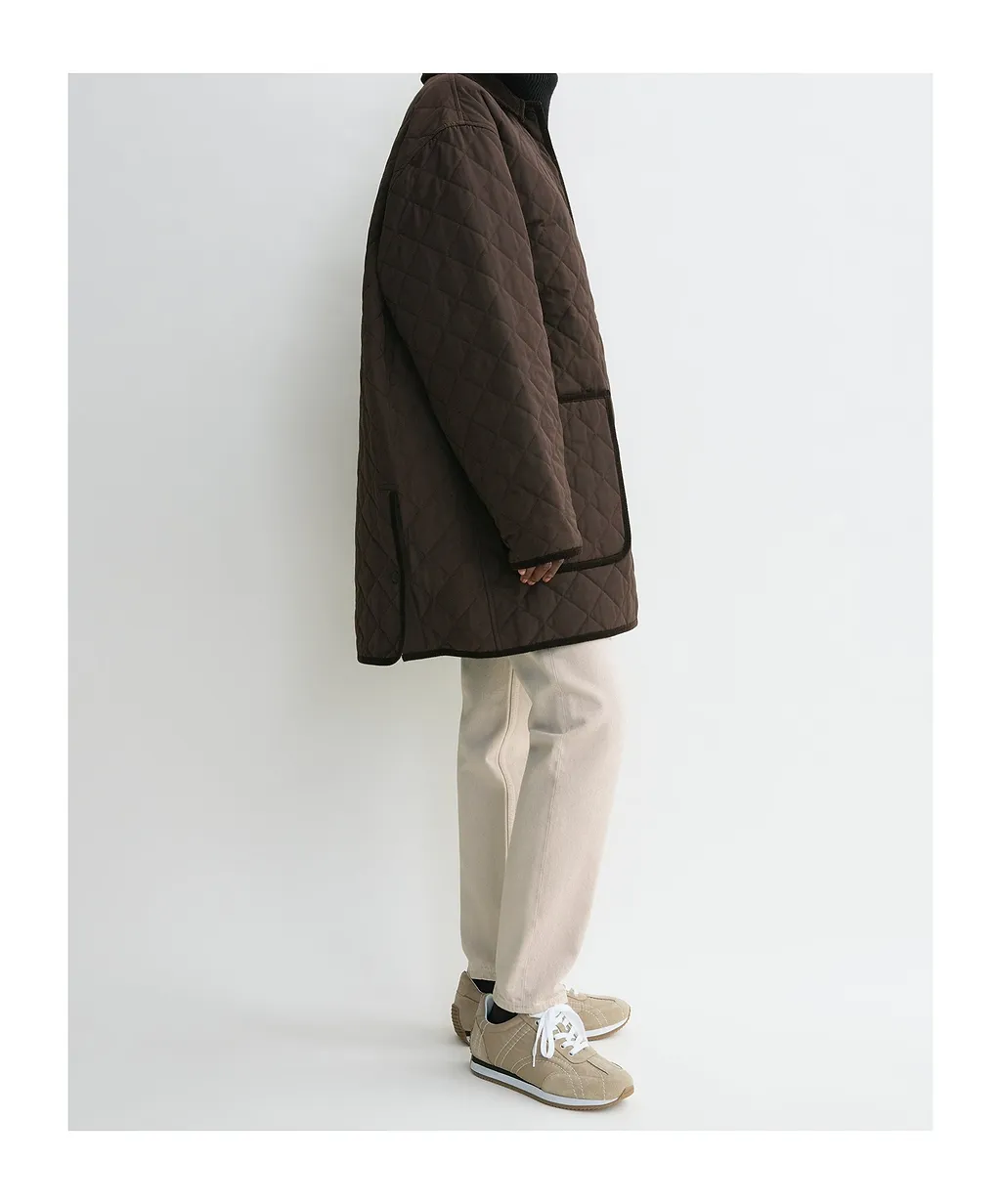 TotÊMe Diamond-Quilted Buttoned Jacket
