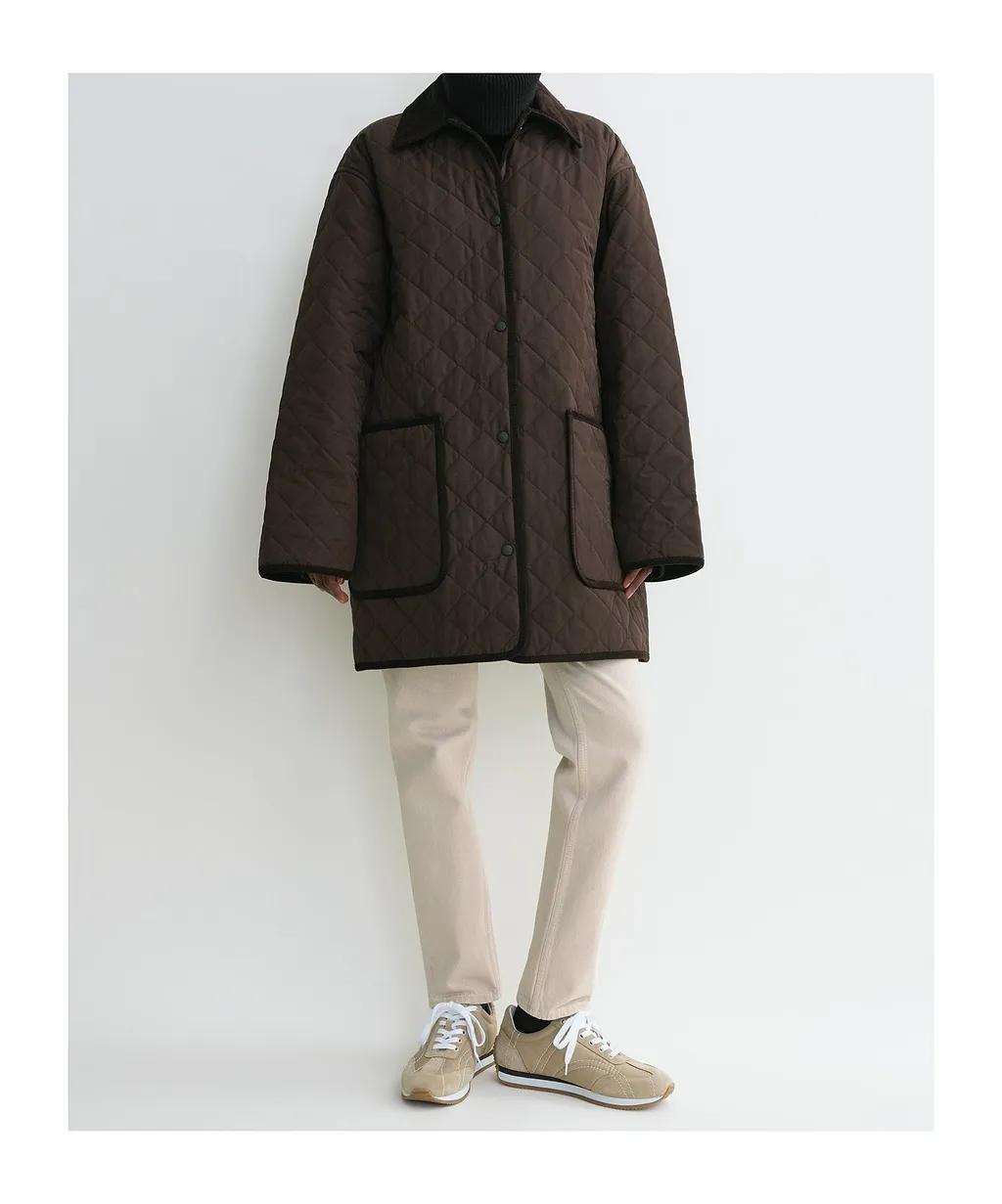 TotÊMe Diamond-Quilted Buttoned Jacket