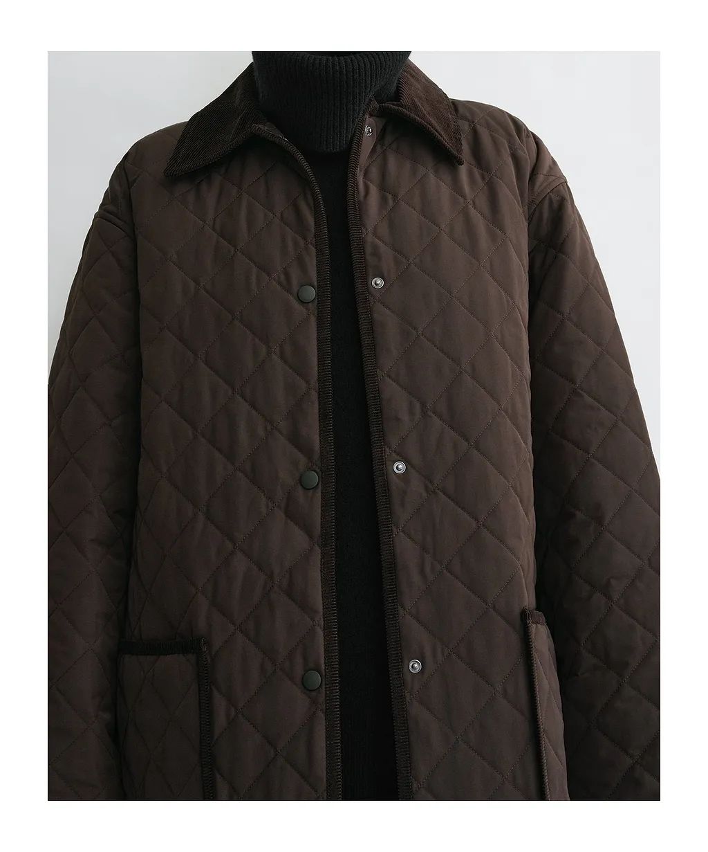 TotÊMe Diamond-Quilted Buttoned Jacket