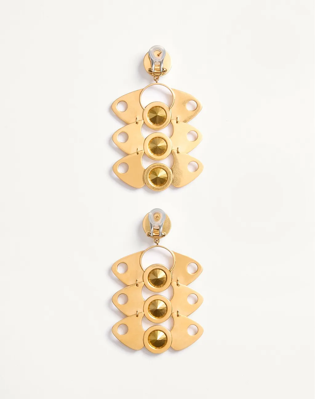 Pages Earrings In Metal And Crystal
