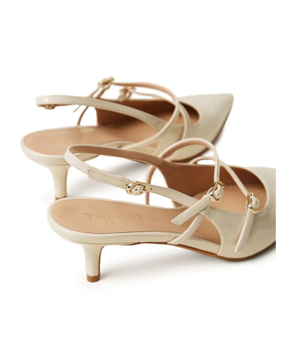 Twinset Pointed Toe Slingback Court Shoes