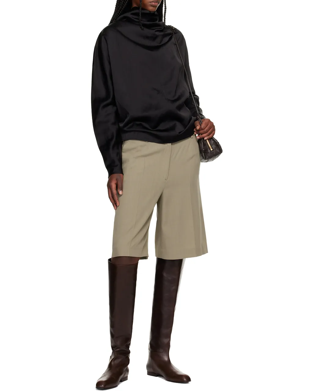 TotÊMe Draped Back-Buttoned Top