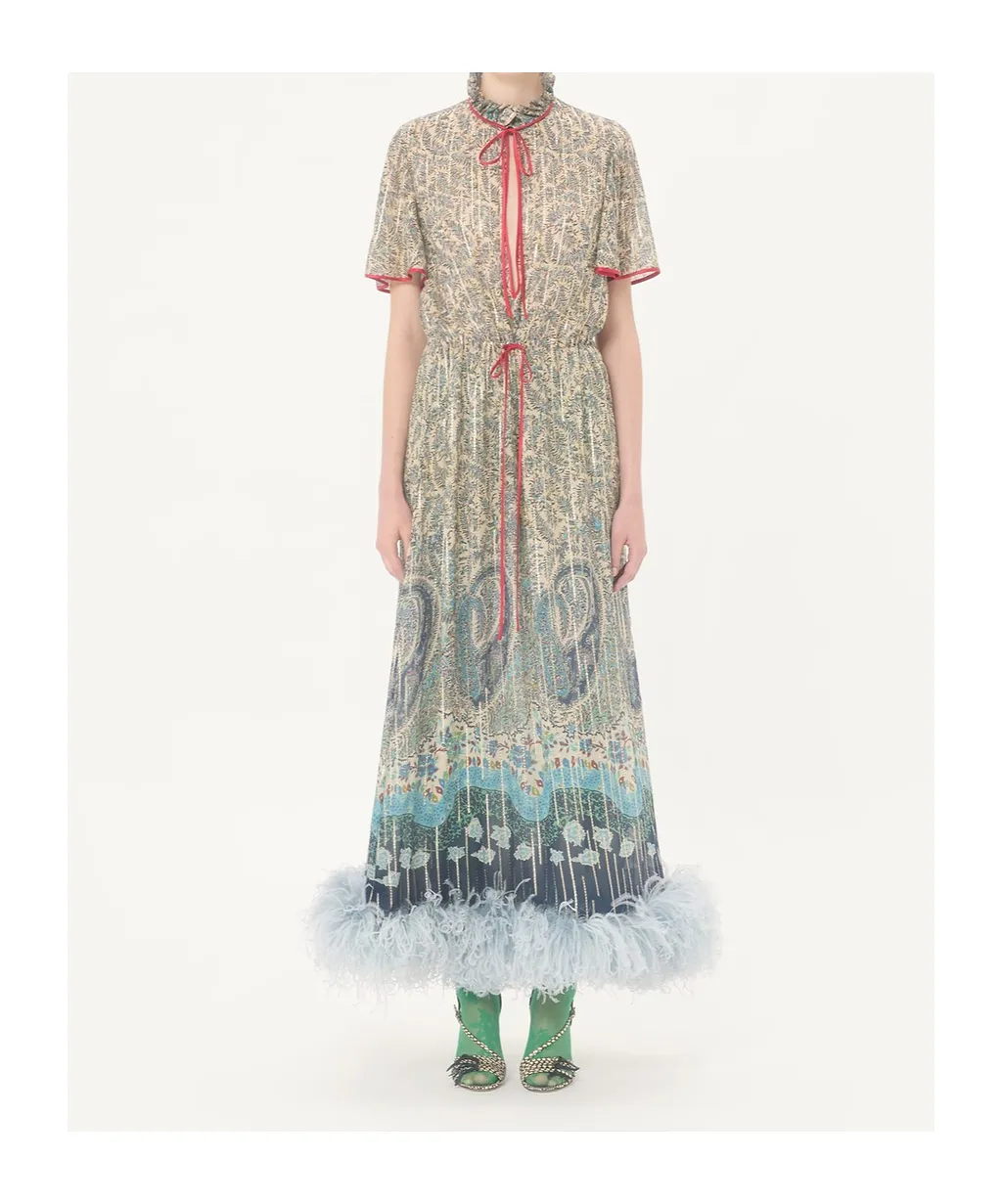 Pekin Midi Dress With Voyage Imaginaire Paisley