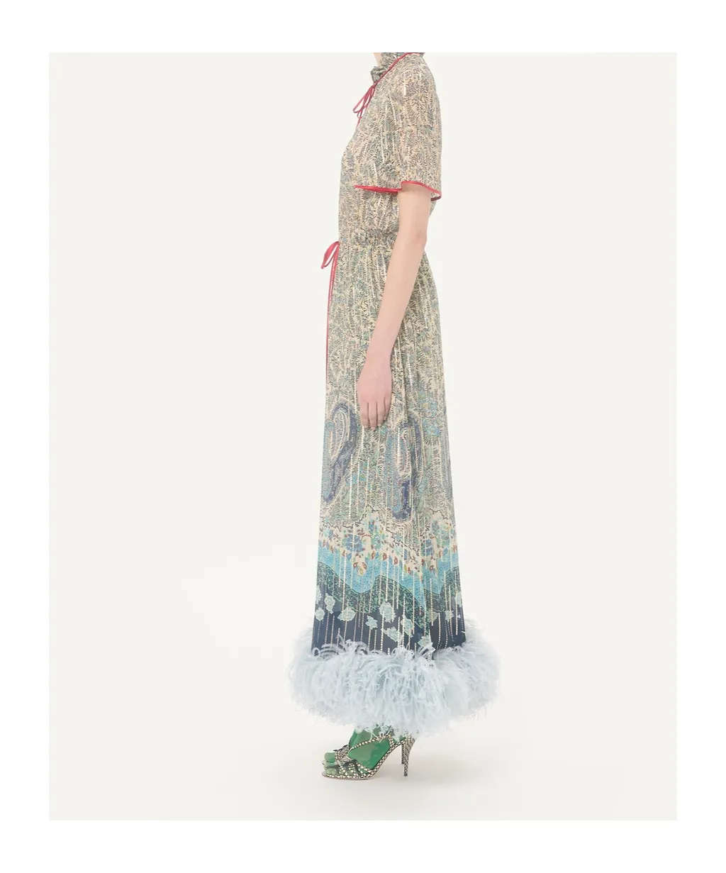 Pekin Midi Dress With Voyage Imaginaire Paisley