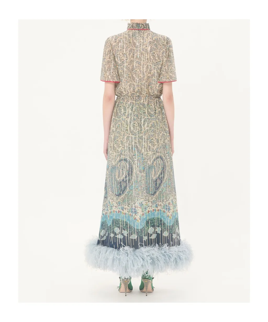 Pekin Midi Dress With Voyage Imaginaire Paisley