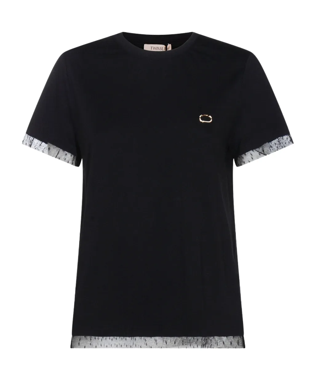 Twinset Short-Sleeved Crewneck T-Shirt