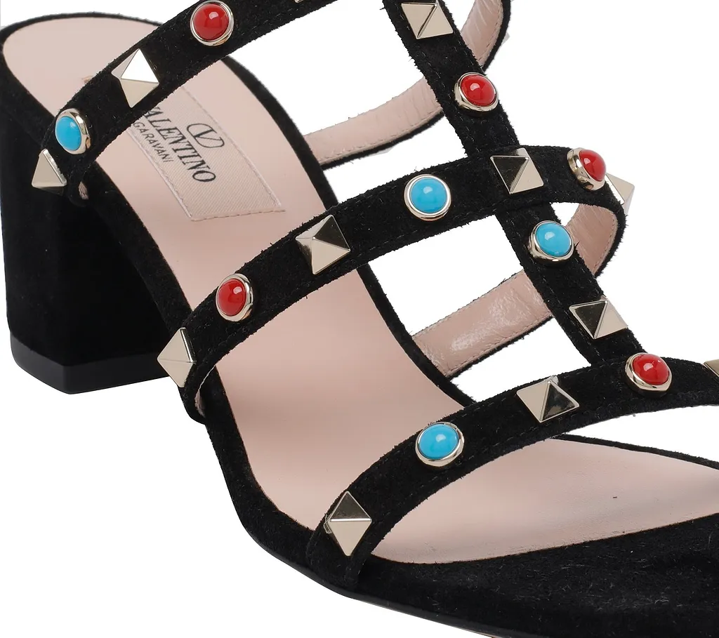 Round-Toe High-Heeled Sandals