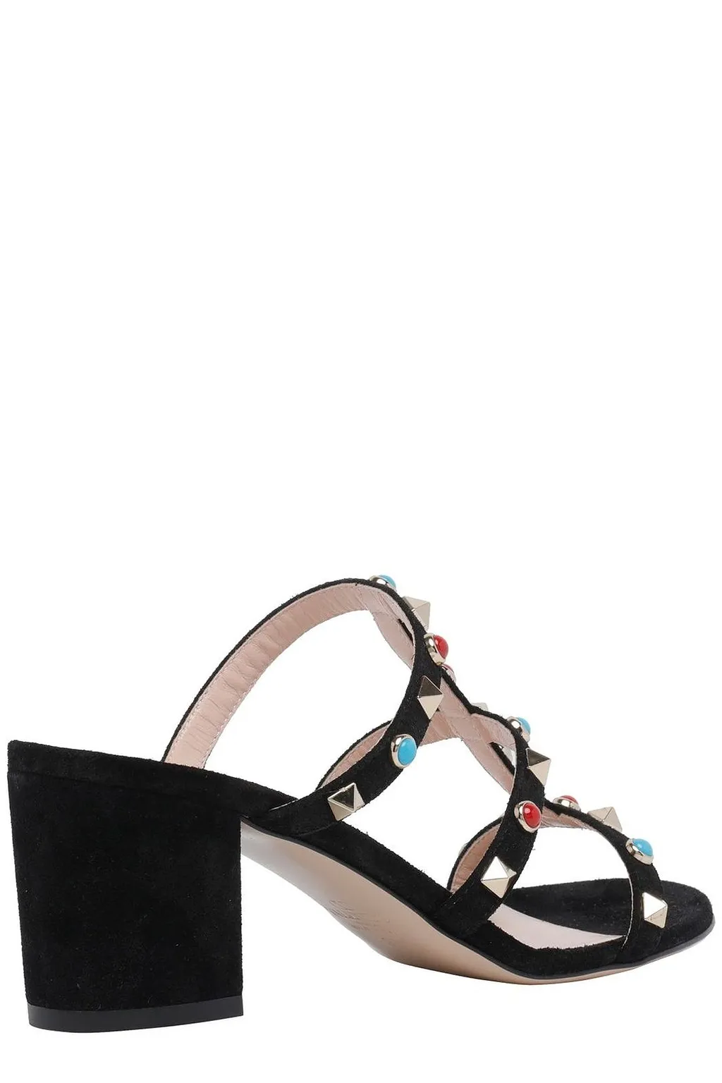 Round-Toe High-Heeled Sandals