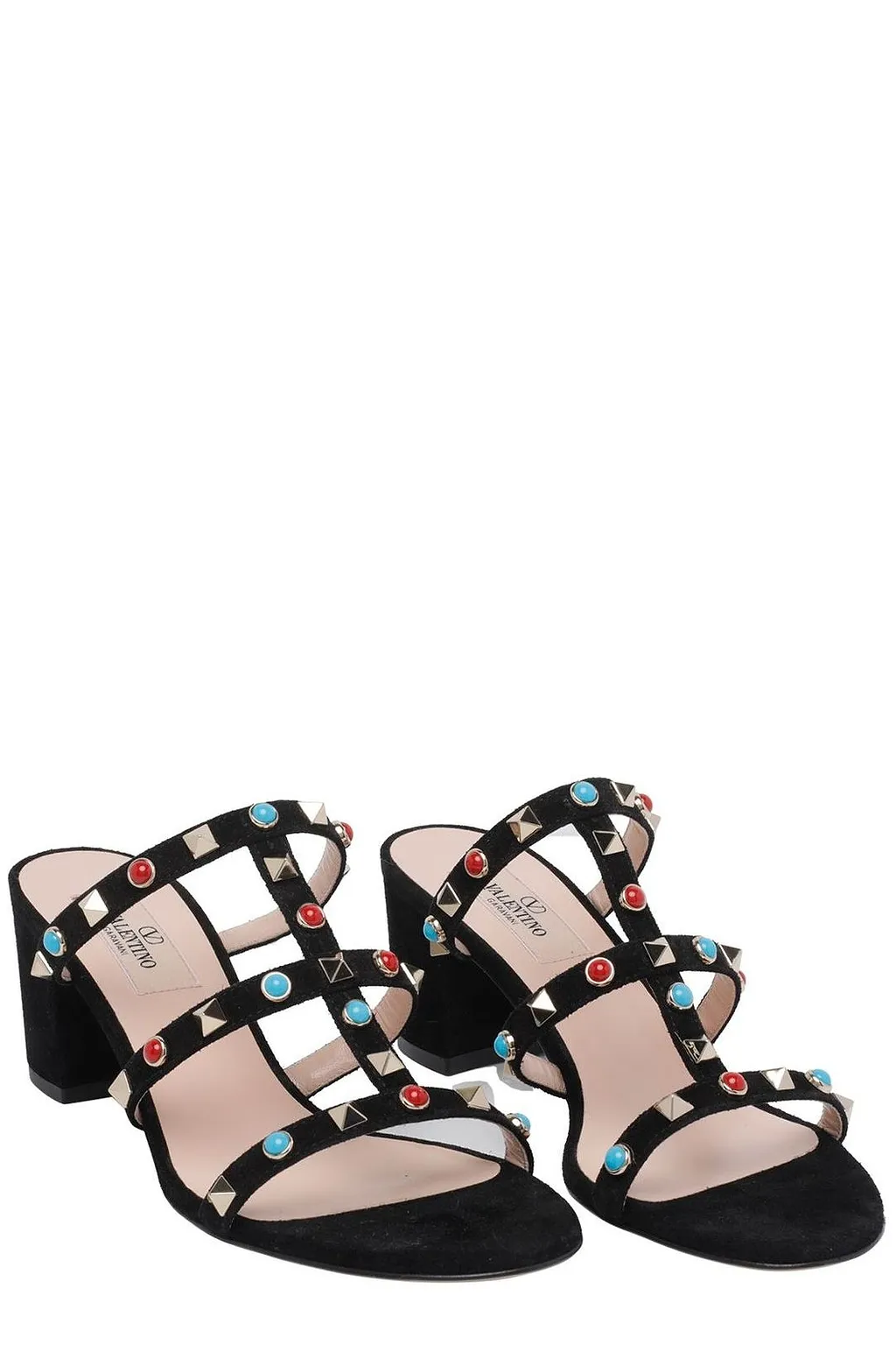 Round-Toe High-Heeled Sandals