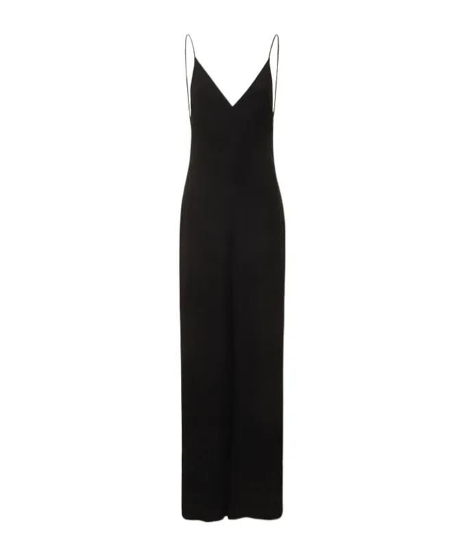 Silk Cady Couture Open Back Jumpsuit