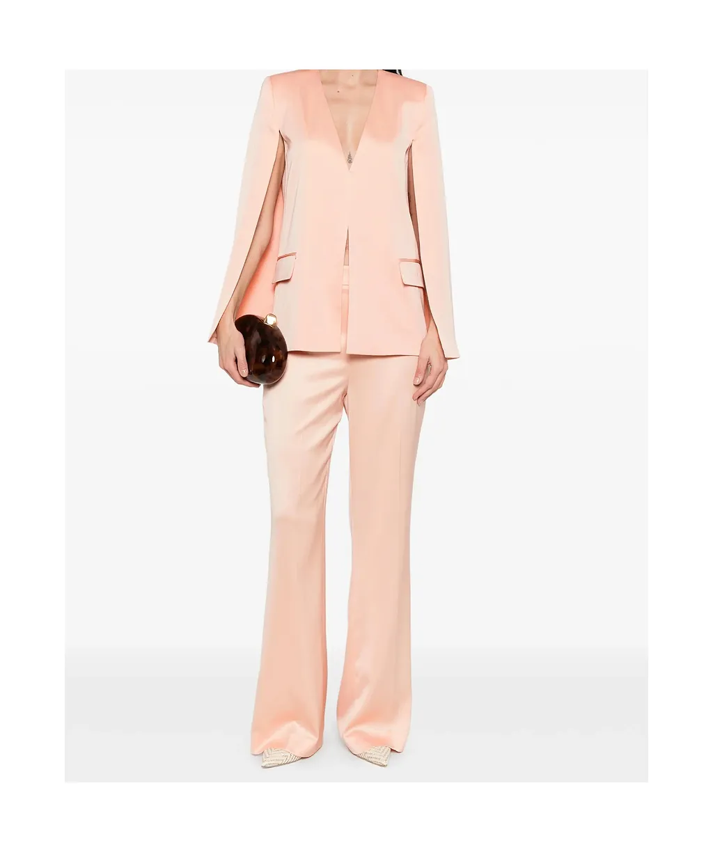 V-Neck Pockets Blazer