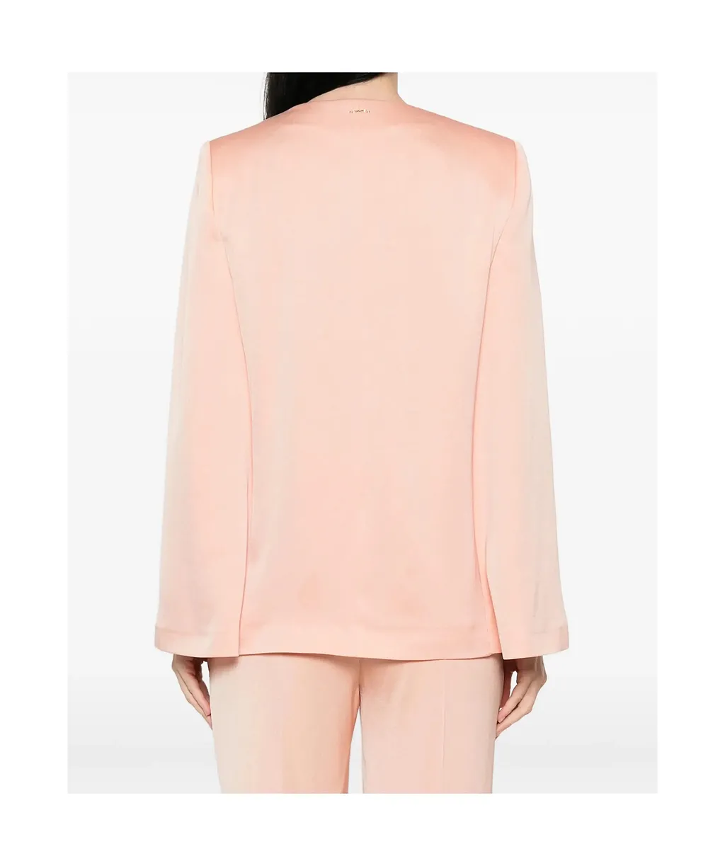 V-Neck Pockets Blazer