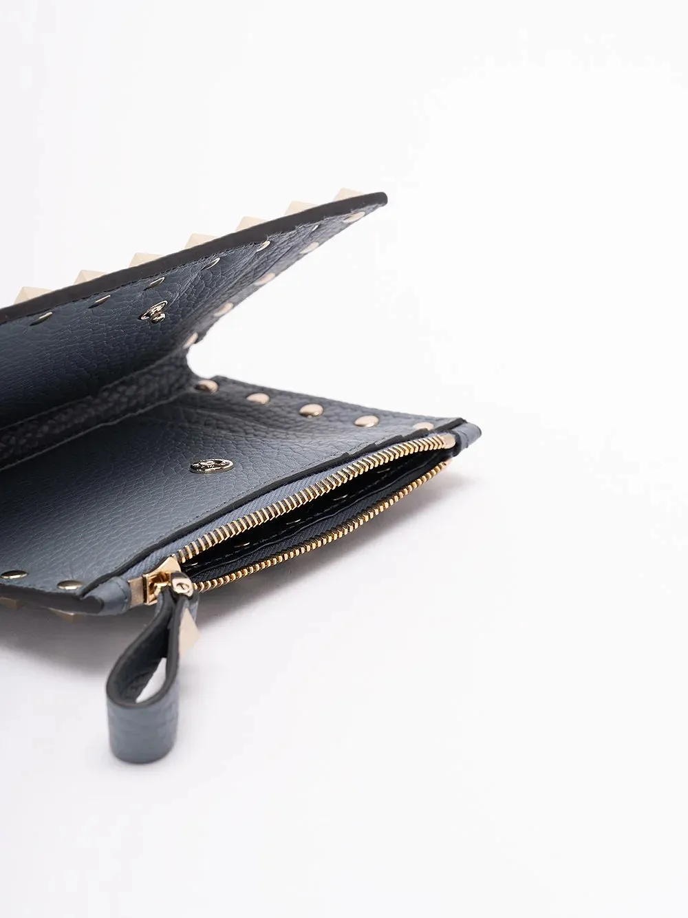 Studded Zip Wallet