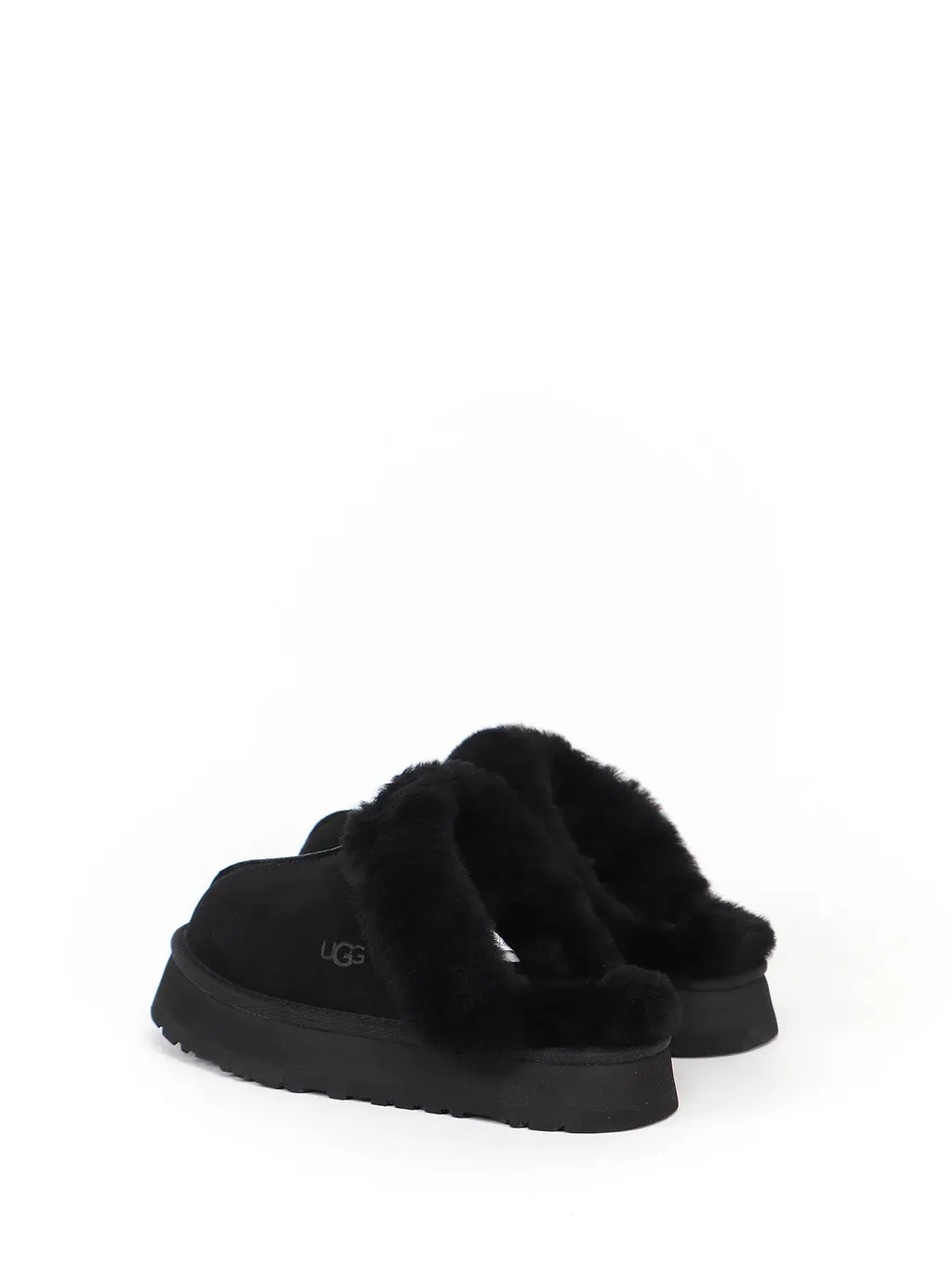 Ugg Disquette Logo Embossed Platform Slippers
