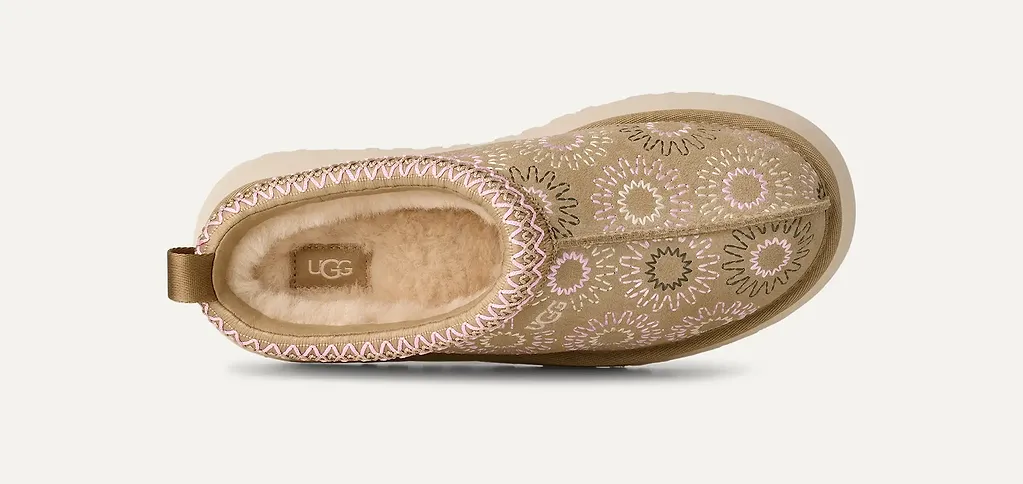 Ugg Embroidered Platform Mules