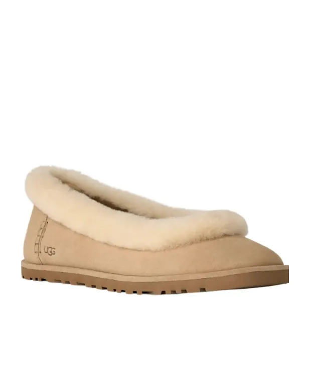 Ugg Zora Shearling Trim Ballet Flats