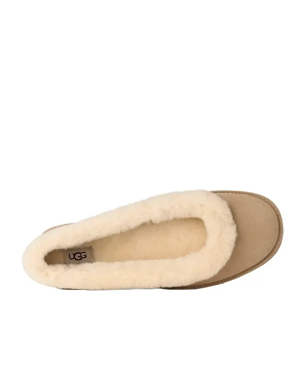 Ugg Zora Shearling Trim Ballet Flats