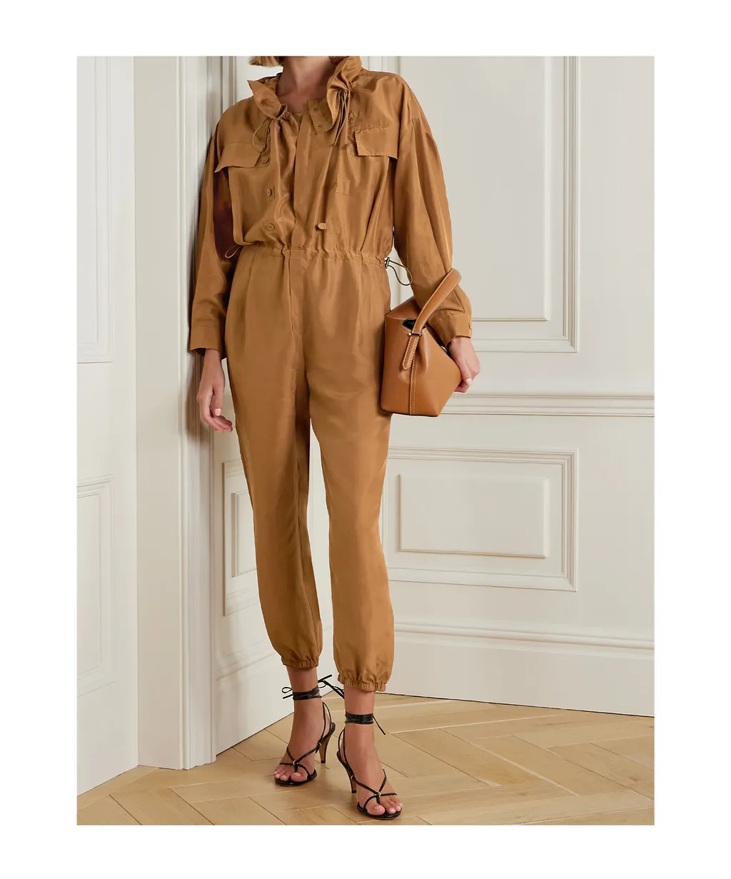 Drawstring Waist Jumpsuit