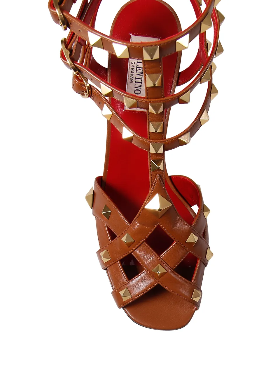 Valentino Garavani Studdy Block Heel Caged Sandals