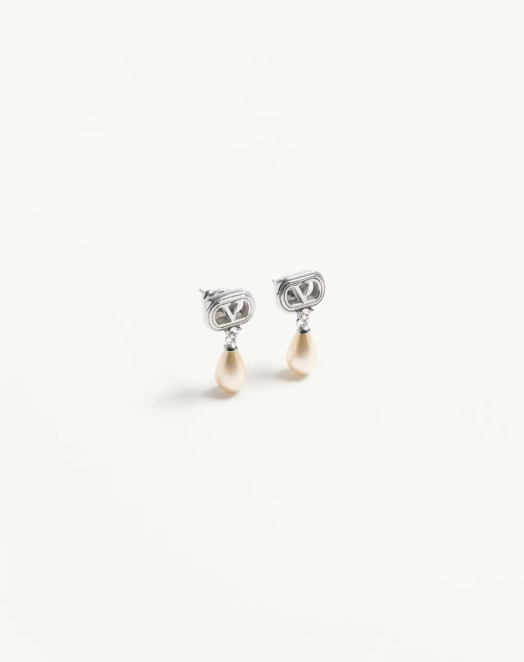 Valentino Ovalette Embellished Earrings