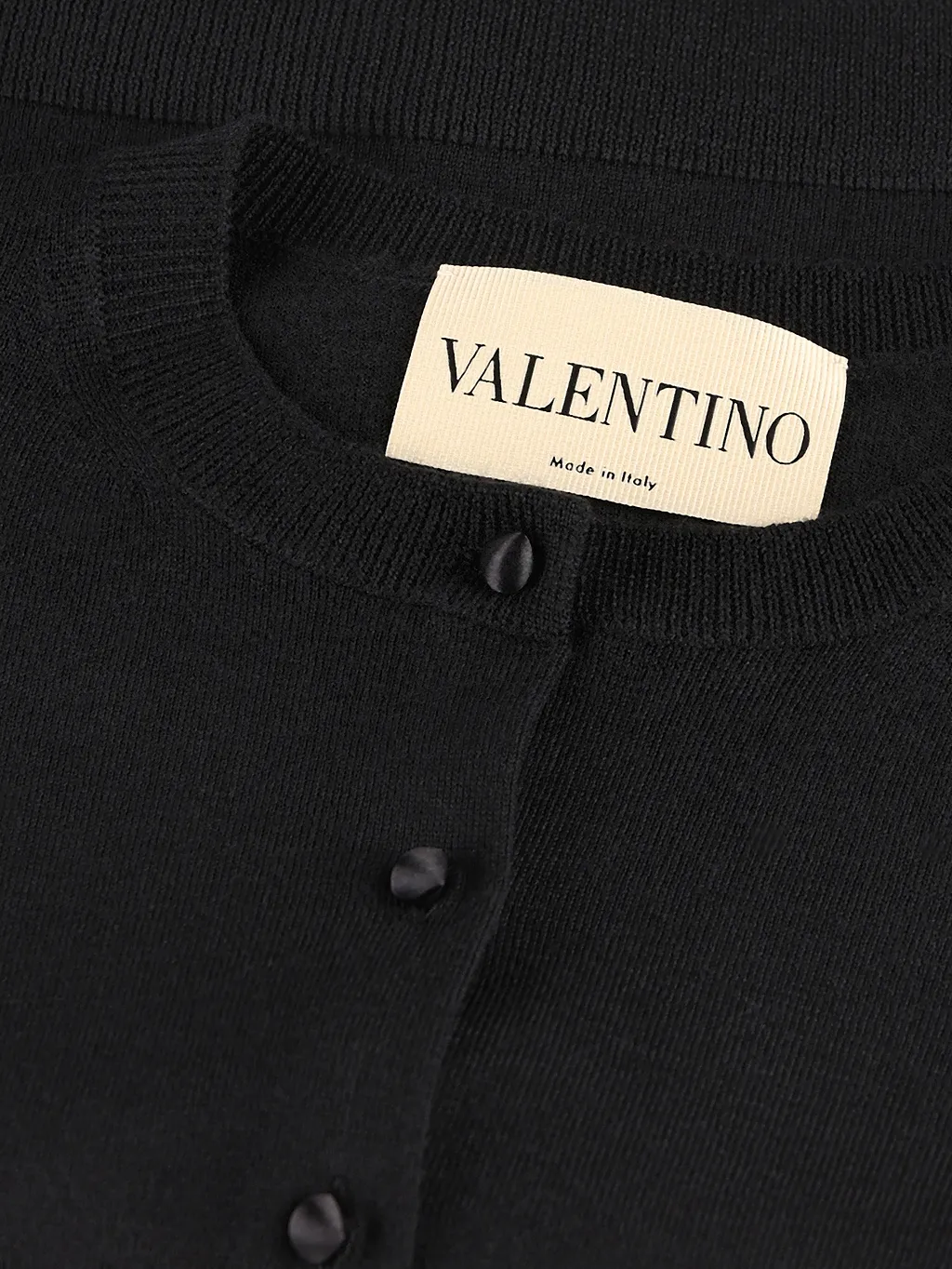 Valentino Pleated-Cuff Buttoned Cardigan