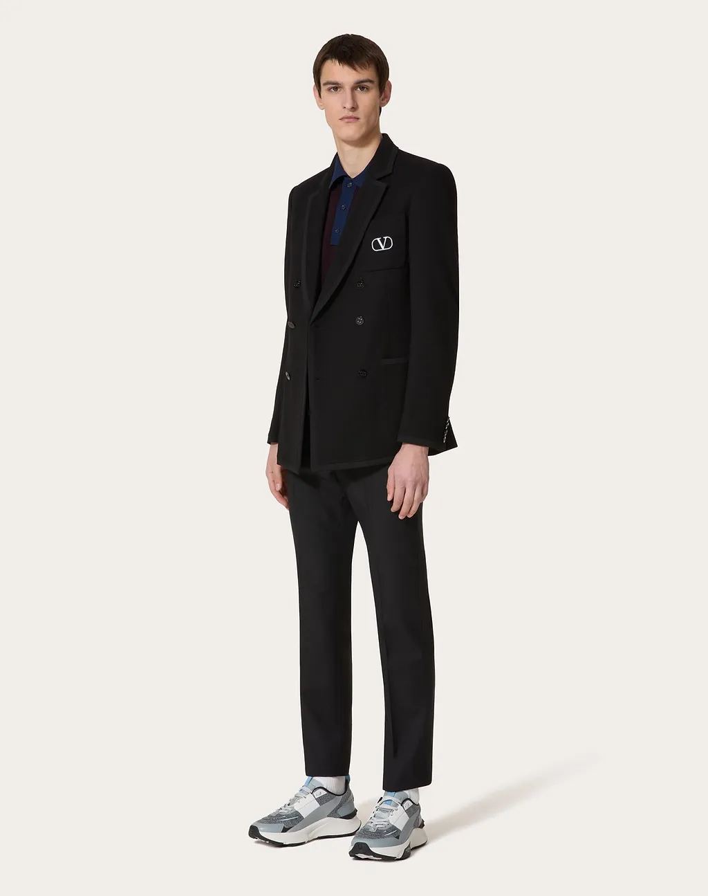 Valentino Pleated Straight Leg Trousers