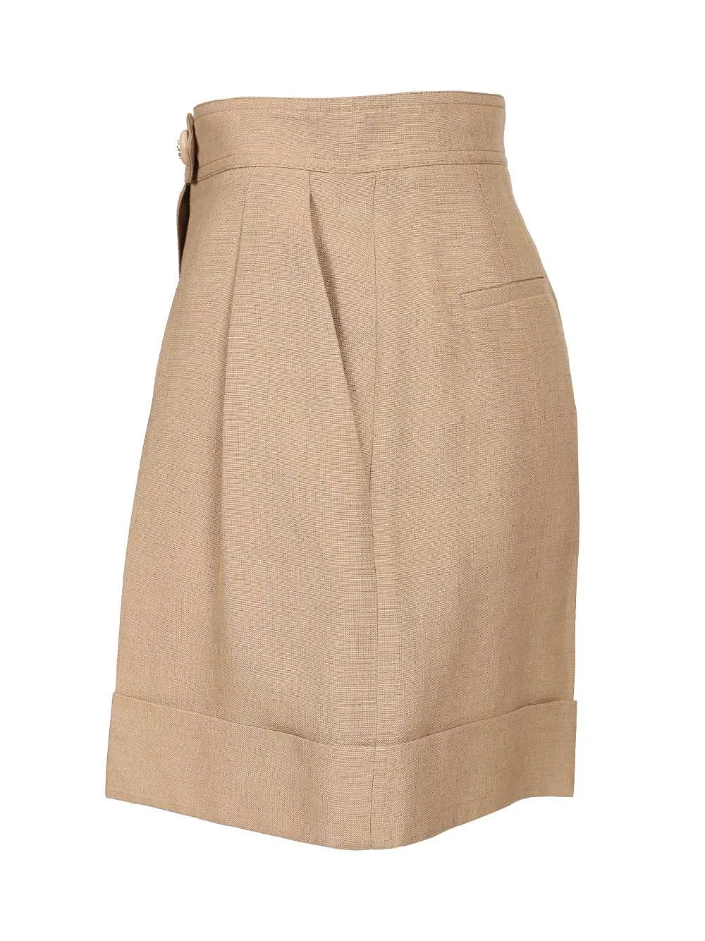 Valentino Button Detailed Turn-Up Hem Shorts