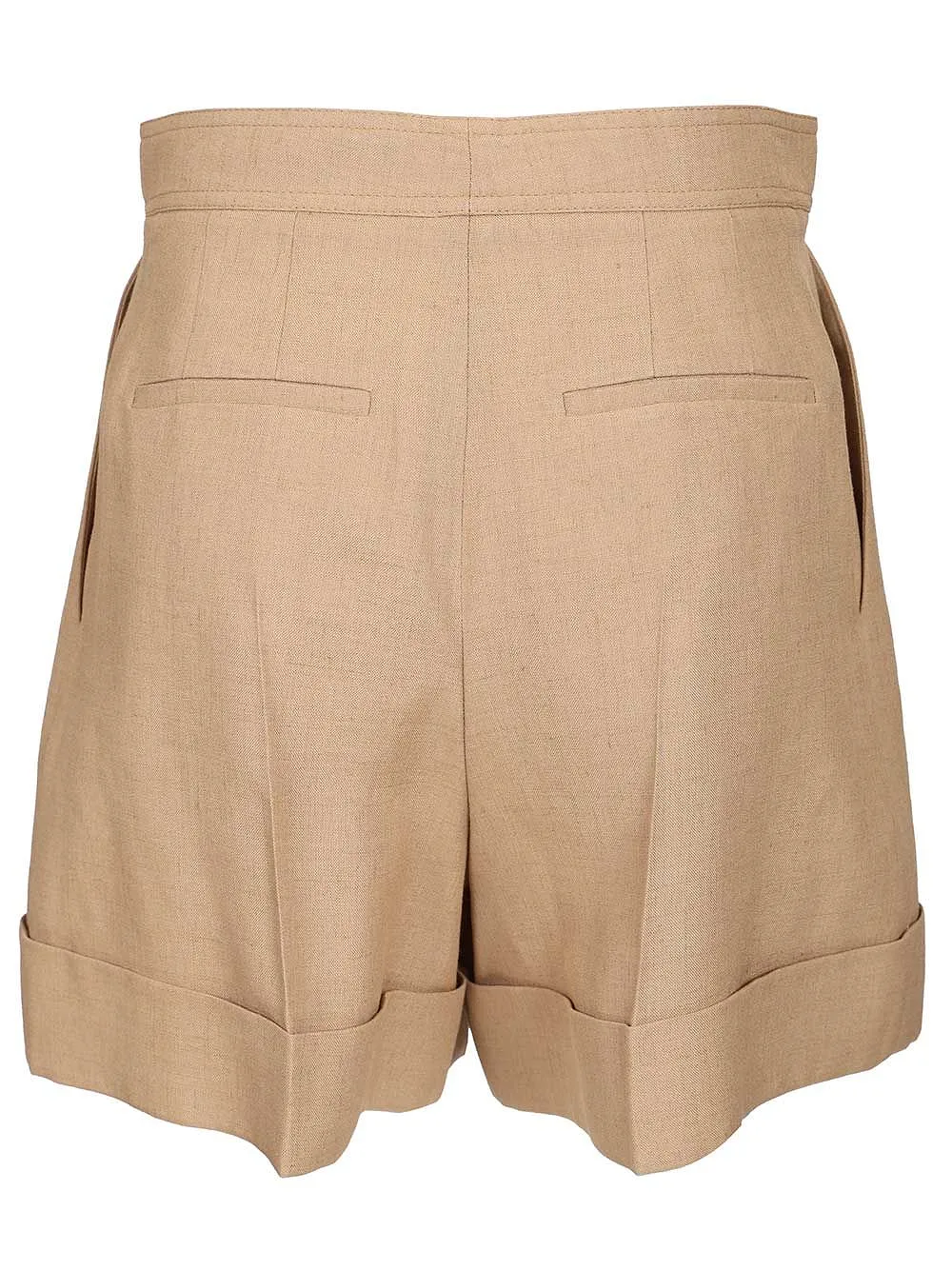 Valentino Button Detailed Turn-Up Hem Shorts