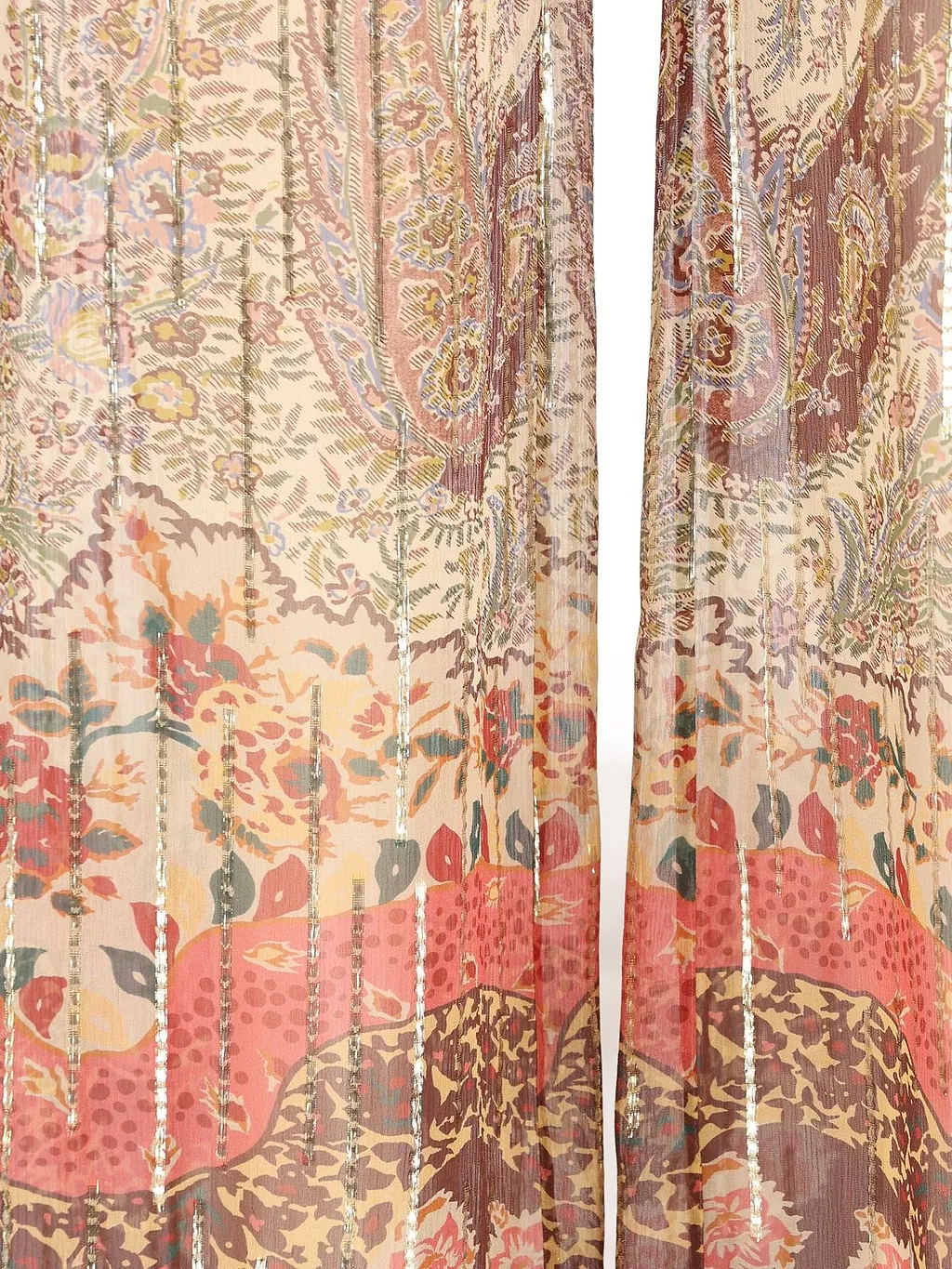 Valentino Paisley Printed Wide Leg Pants