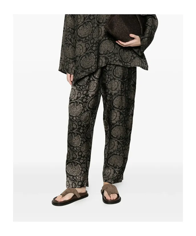 Elastic Waistband Casual Pants