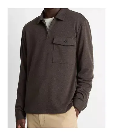 Vince Zip-Pocket Polo Shirts