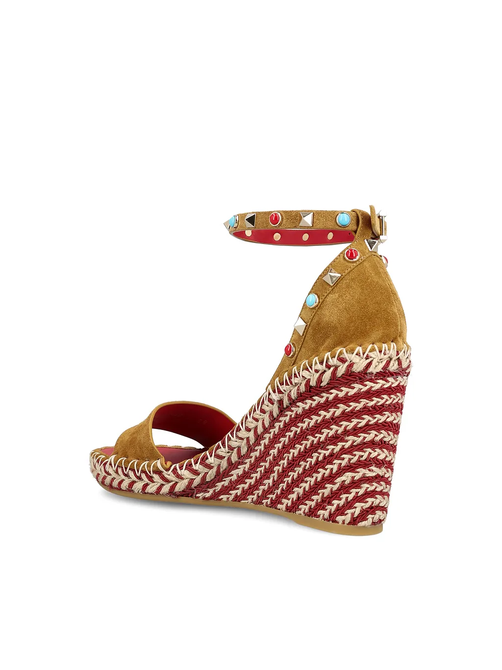 Valentino Studded Wedge Heeled Sandals