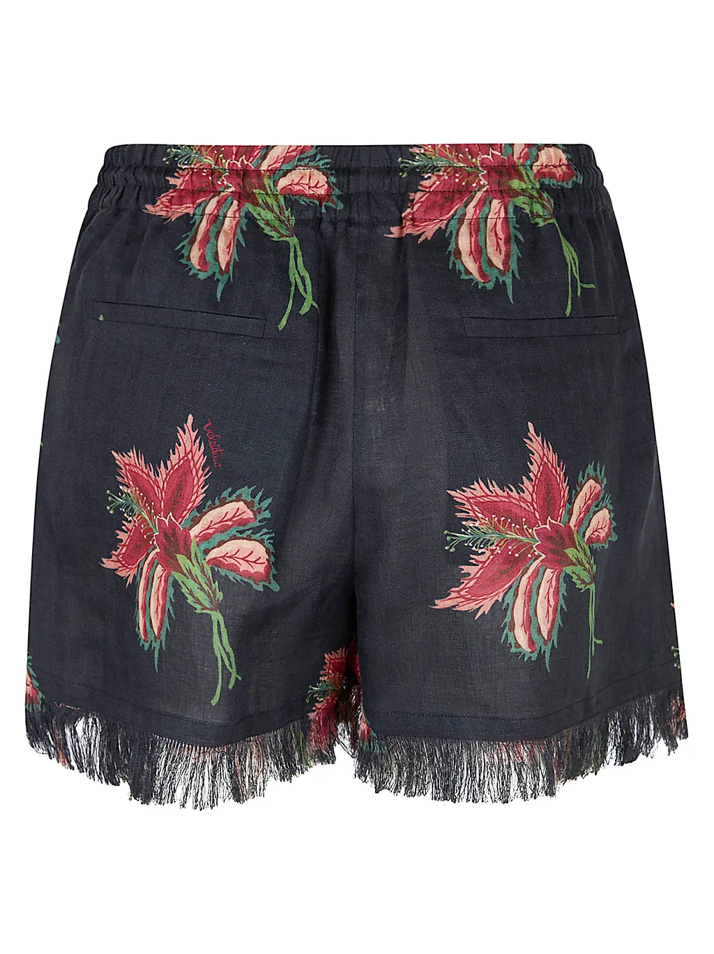 Valentino Tassel Detailed Fringed Hem Shorts