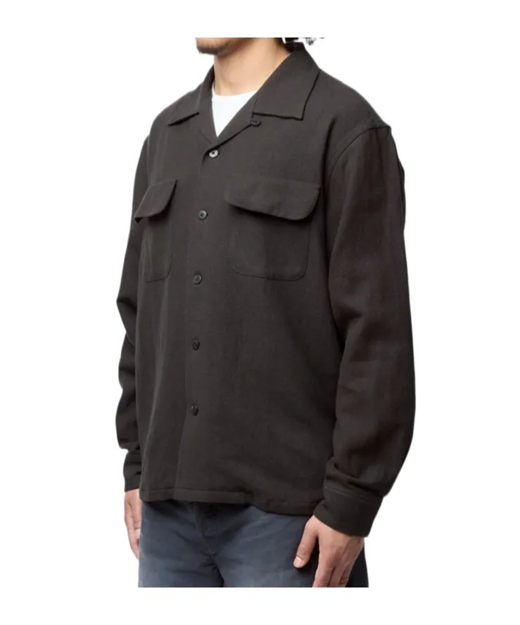 Patch-Pocket Wool Overshirt