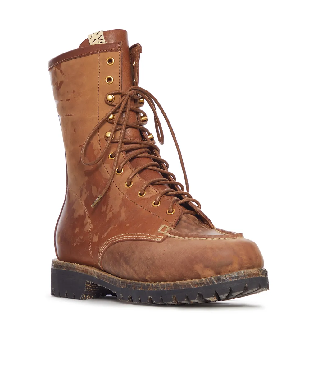 Leather Lace-Up Boots