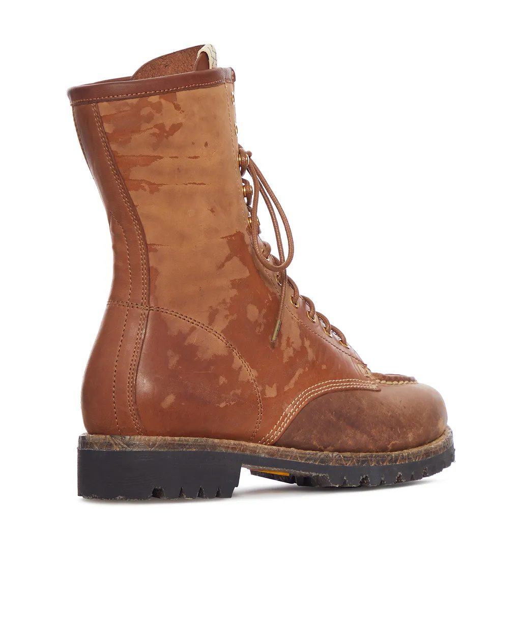 Leather Lace-Up Boots