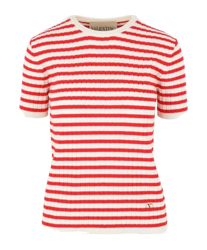 Valentino Striped Crewneck Jumper