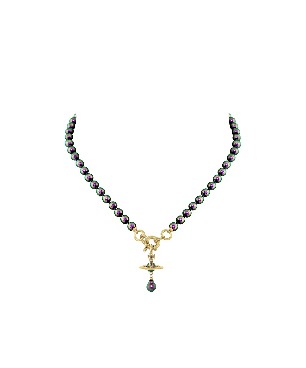 Vivienne Westwood Aleksa Orb Drop Pendant Necklace