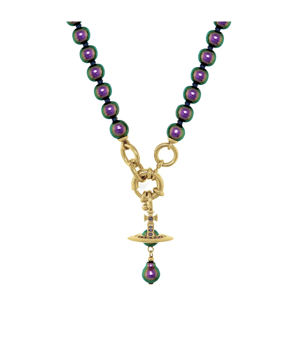 Vivienne Westwood Aleksa Orb Drop Pendant Necklace