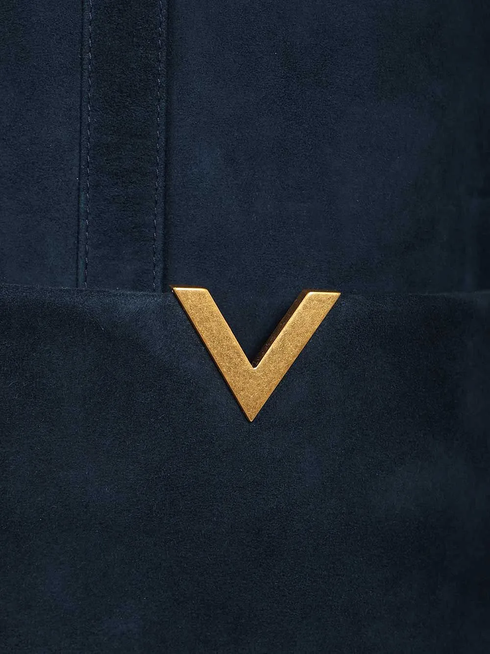 Valentino Vgold Velour Leather Jacket