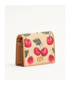 Valentino Vlogo Signature Cherry Patterned Wallet