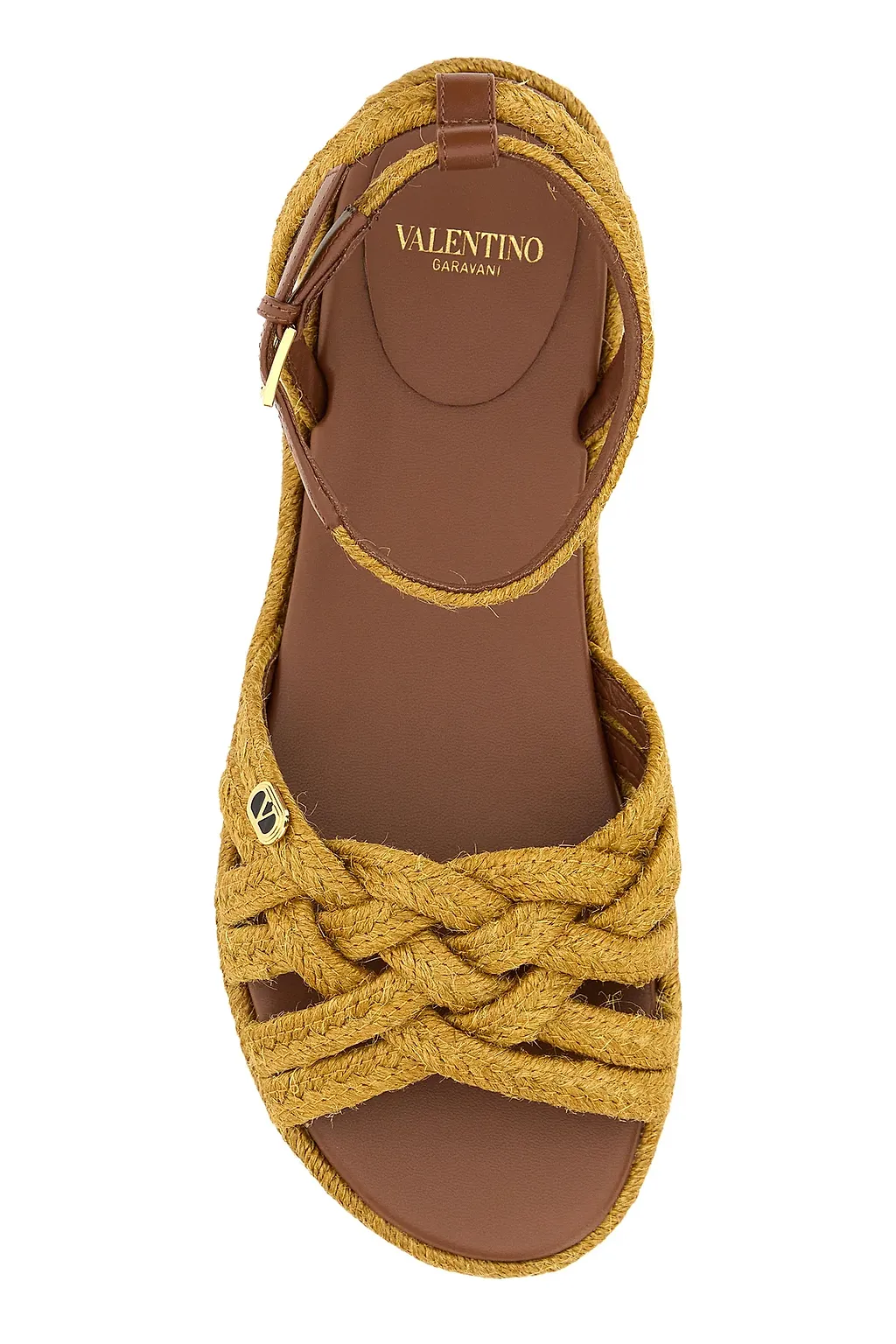 Valentino Vlogo Signature Ankle-Strap Espadrilles
