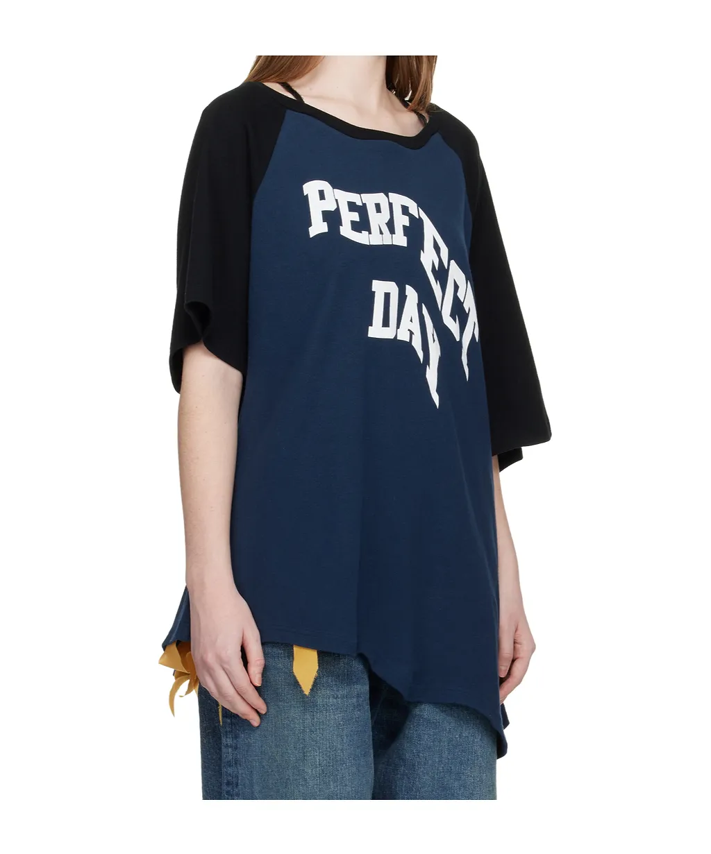 Asymmetrical Short-Sleeved T-Shirt