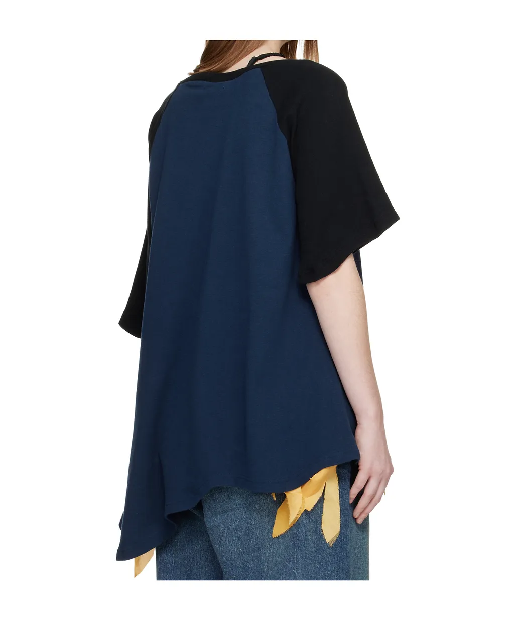 Asymmetrical Short-Sleeved T-Shirt