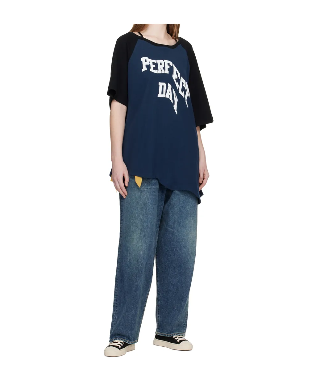 Asymmetrical Short-Sleeved T-Shirt