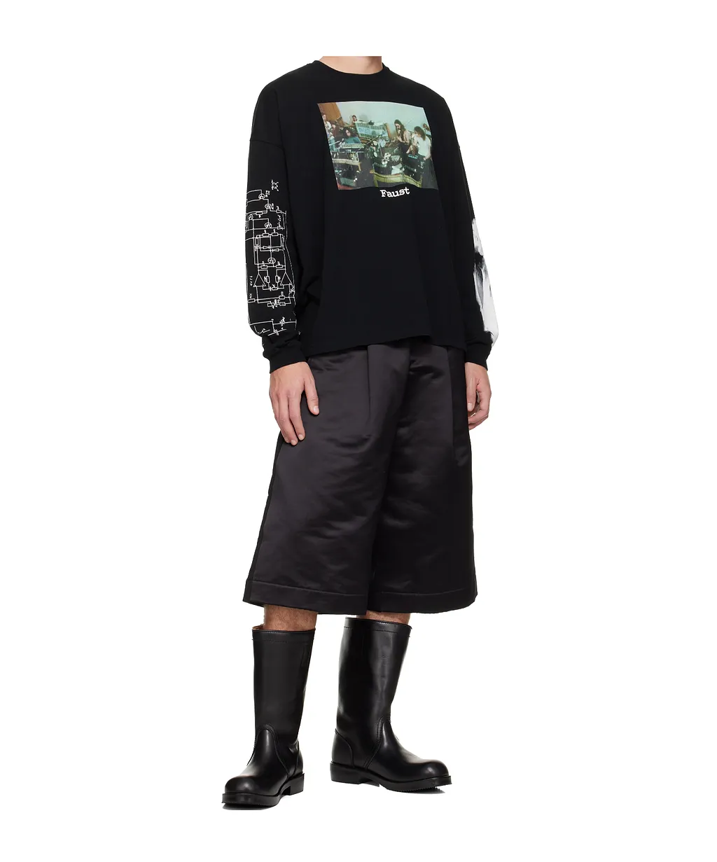 Crew Neck Long-Sleeved T-Shirt